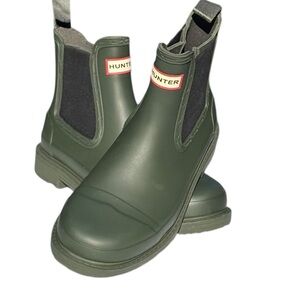 HUNTER Original Chelsea Rain Boot -
Dark green wmns 6